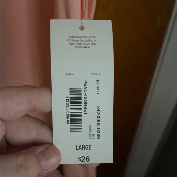 Peach Lace Shirt NWT - Picture 4 of 4